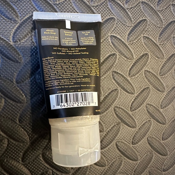 NWT Shea Moisture African Black Soap Clarifying Facial Wash & Scrub - Picture 2 of 2